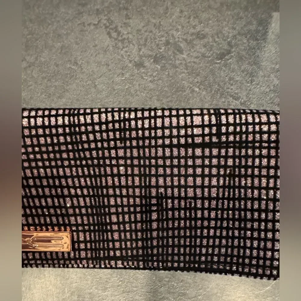 MAC Cosmetics Pink Iridescent Brush And Makeup Clutch